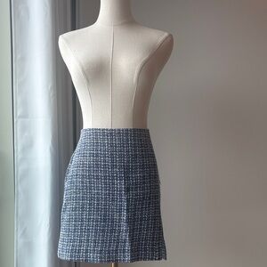 NWT - Joe Fresh Blue Tweed Skirt
